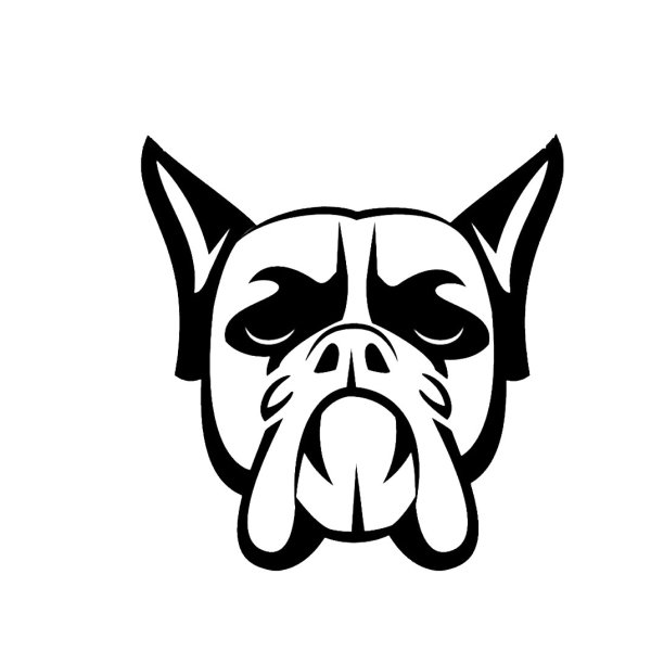 Стилизованная морда собаки