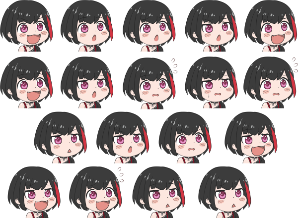 Чиби референс эмоции