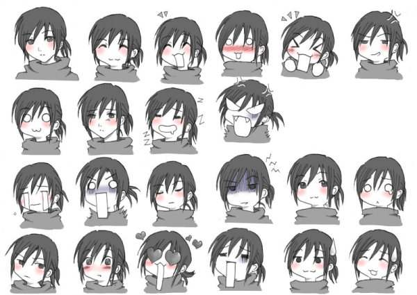 Эмоции рисунок аниме