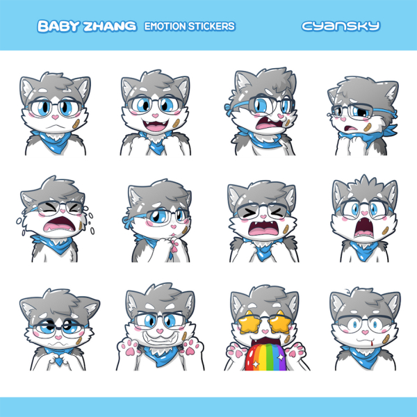 Основные эмоции для стикеров