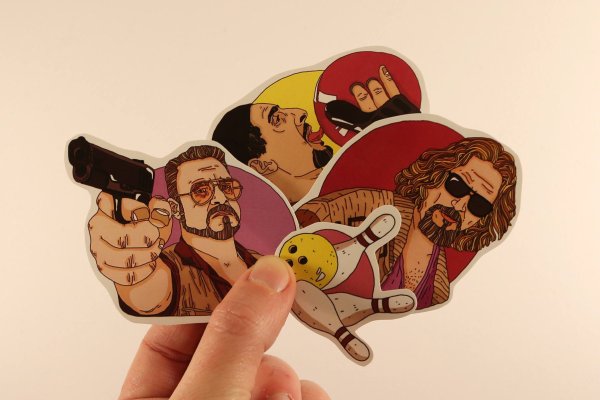 Большой Лебовски Постер арт