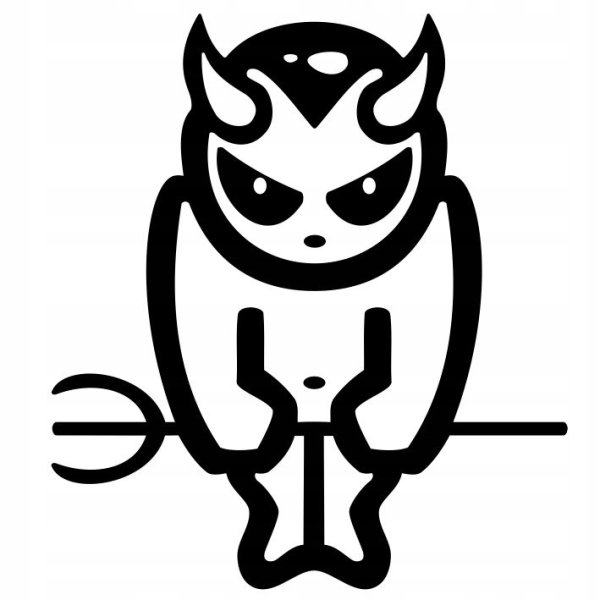 Наклейка чертенок