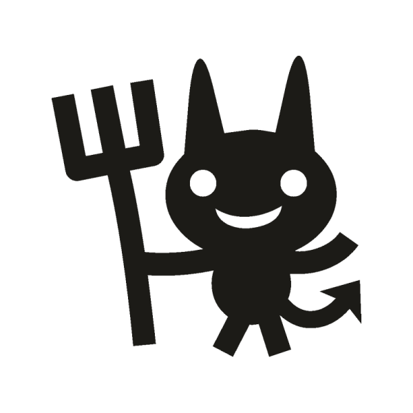 Наклейка черт