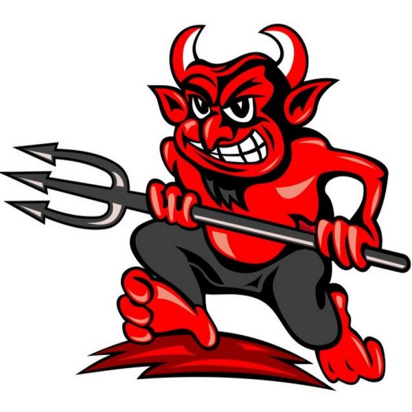 Черт с трезубцем