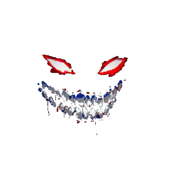 Демоническая улыбка без фона