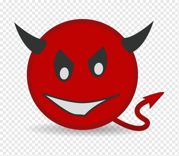 Смайлик чертенок