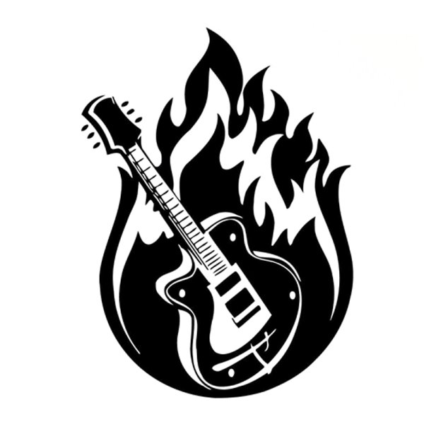 Наклейка электрогитара