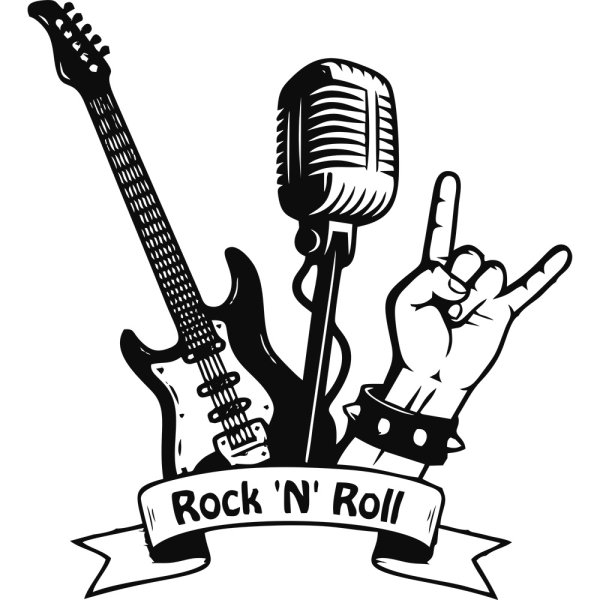 Наклейки рок