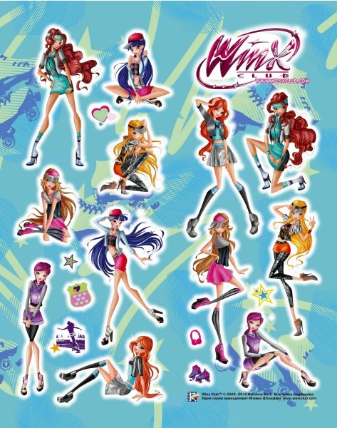 Наклейки Винкс