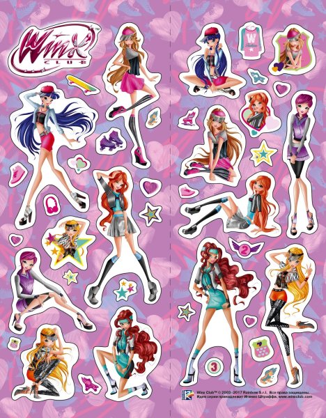 Наклейки Винкс клуб