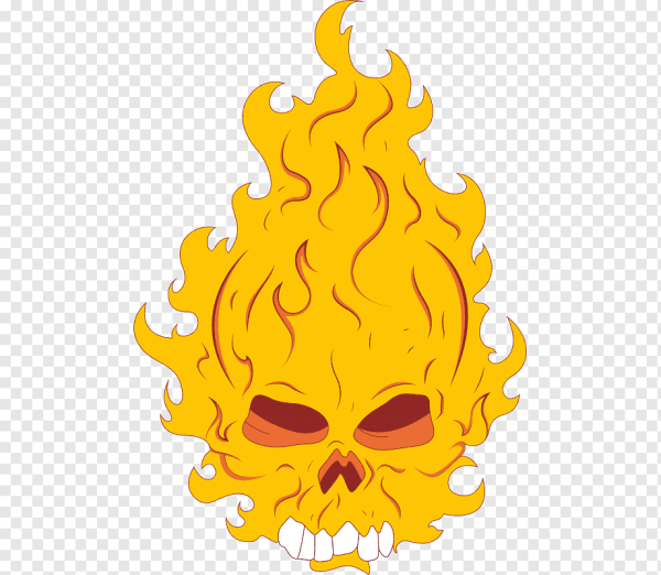 Горящий череп