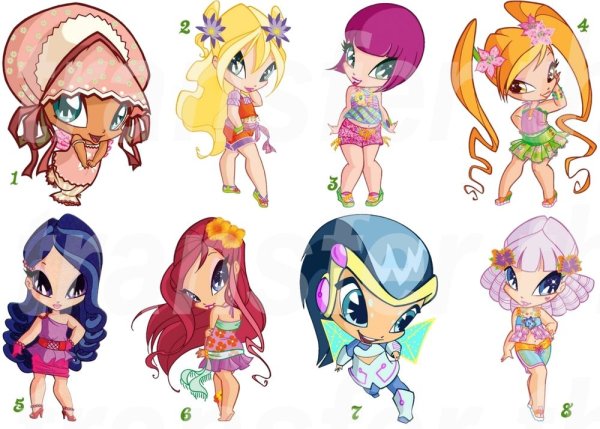 Наклейки Винкс