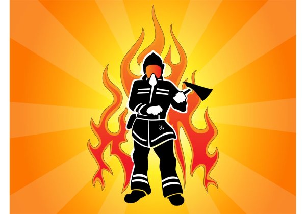 Пожарный картинка