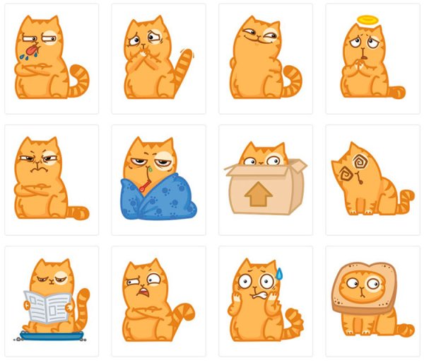 Трафарет кошки