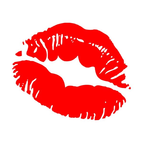 Отпечаток губ вектор