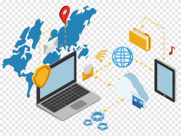 Информационные технологии на белом фоне