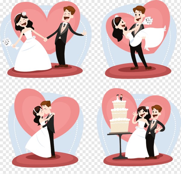 Мультяшная свадьба