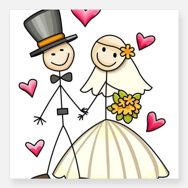 Свадьба рисунок