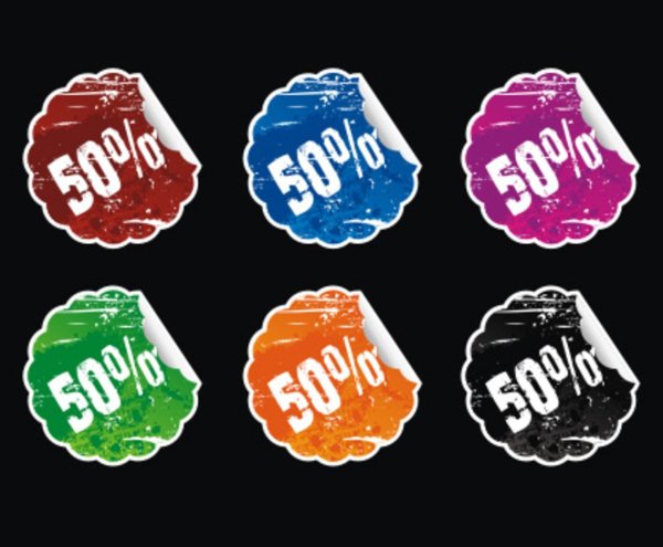 Черные наклейки