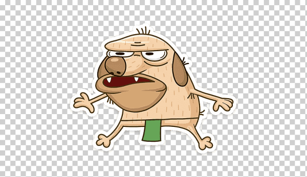 Стикер собака ВК Дигги