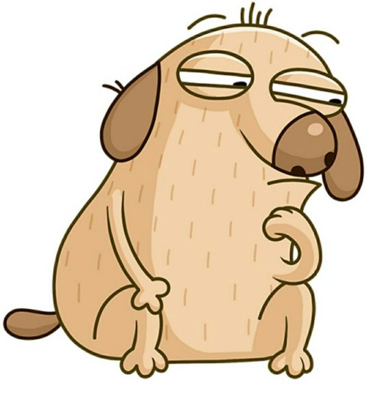 Стикеры ВК пес Дигги