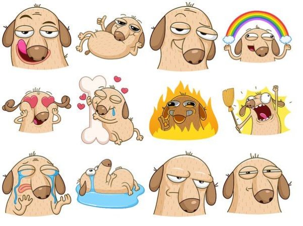 Стикеры ВК Дигги