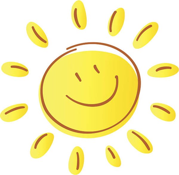 Солнышко подмигивает рисунок