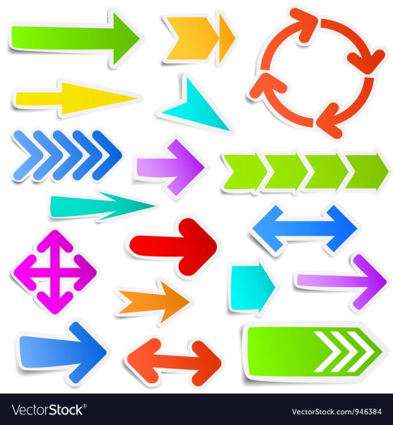 Наклейка стрелочка