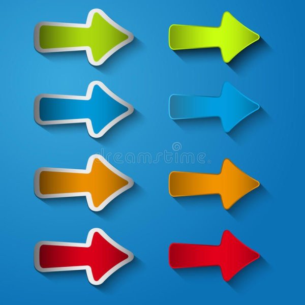 Наклейка стрелка вправо