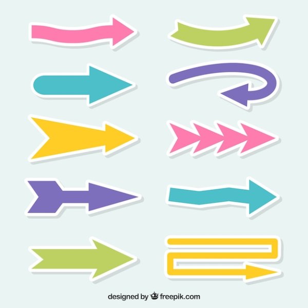 Креативные стрелки указатели