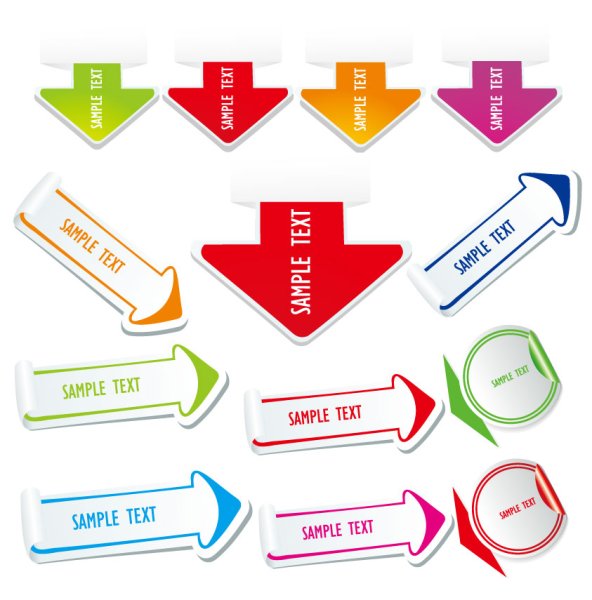 Стрелки на пол указатели