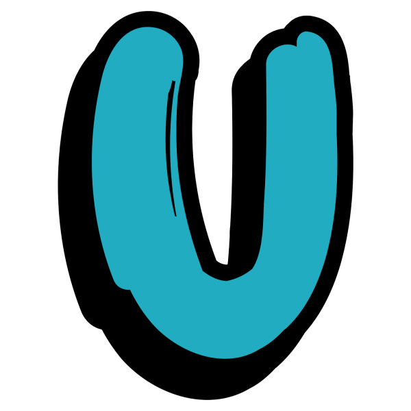 Буква u без фона