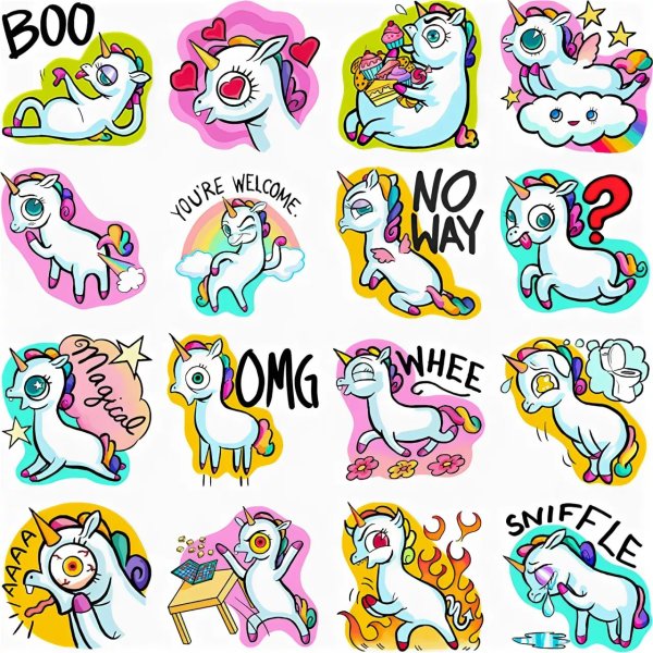 Стикер "Единорожки"