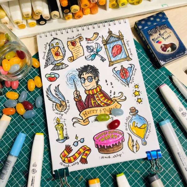 Раскрась свой стикербук