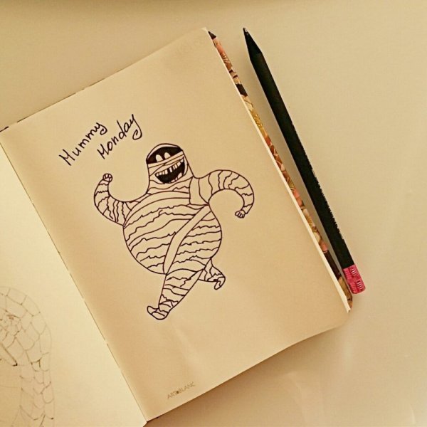 Рисунки в скетчбуке