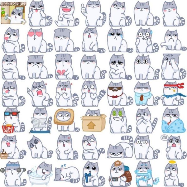 Котик значок