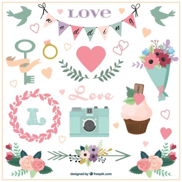 Свадебные Стикеры для скрапбукинга