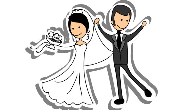 Иконка молодожены