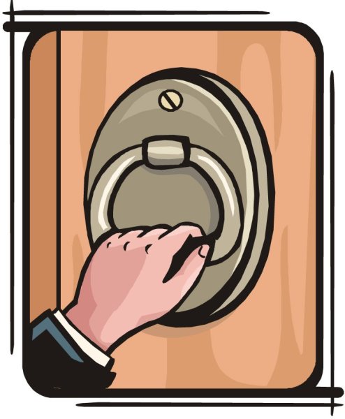 Стук в дверь рисунок