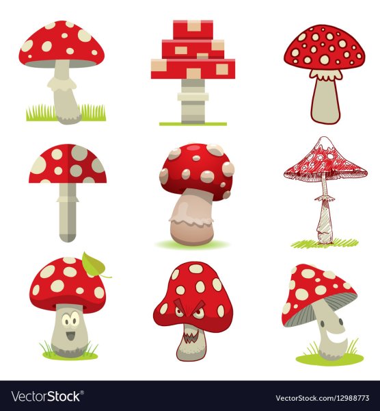 Мухоморы для принта