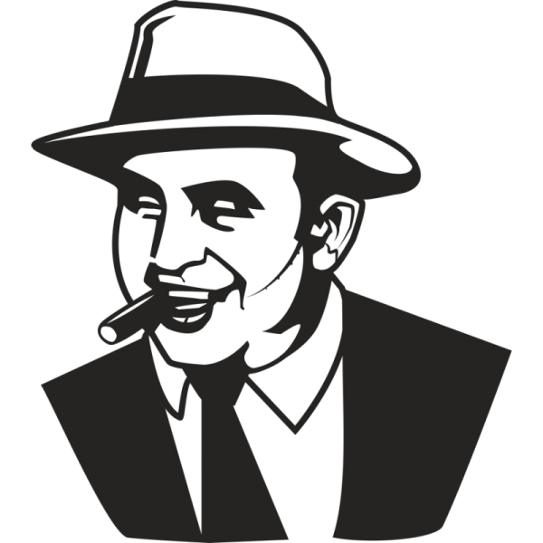 Мафиози вектор Аль Капоне