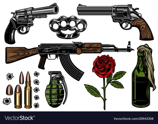 Силуэты оружия мафии