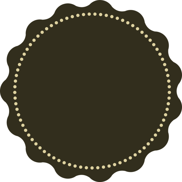 Ценник круглый