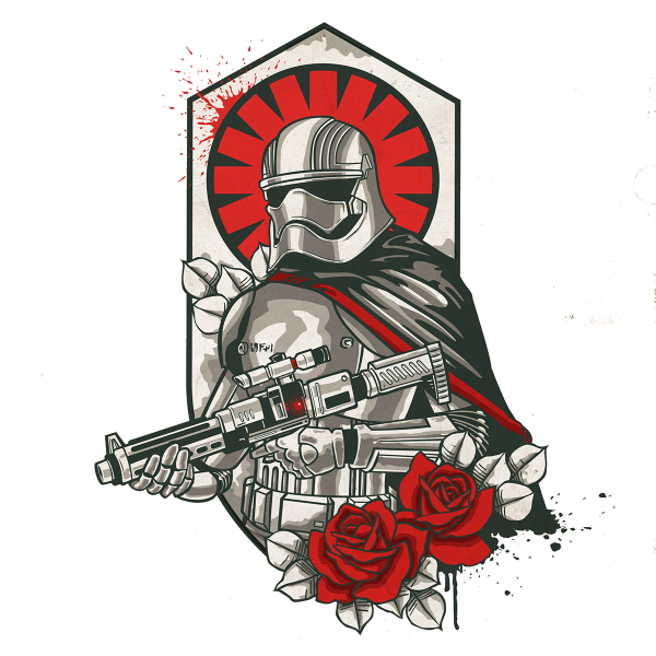 Олд скул тату Звездные войны