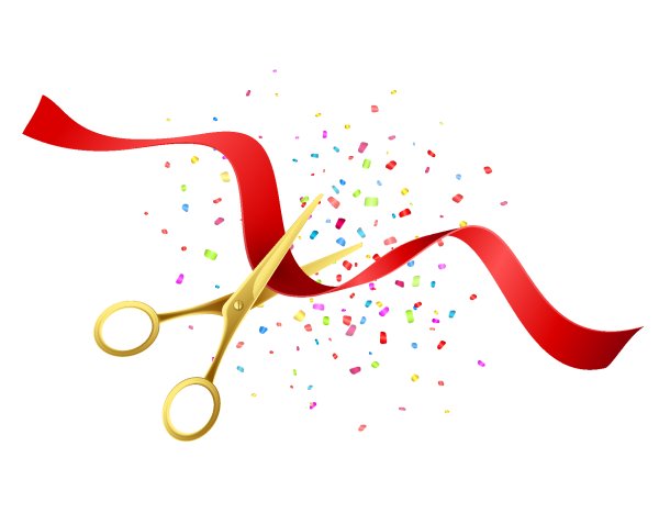 Лента с ножницами