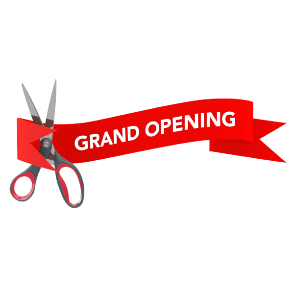 Красная лента с ножницами