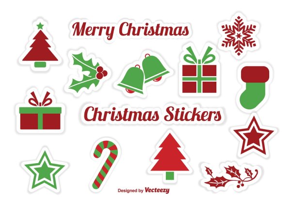 Christmas Stickers Printable