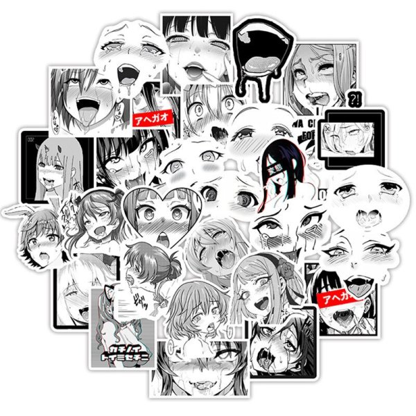 Ахегао Стикеры