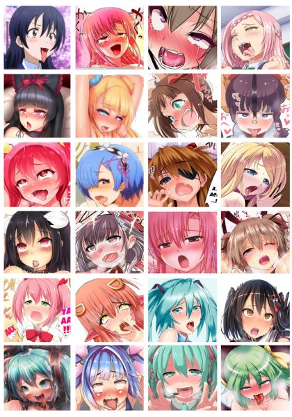 Waifu наклейки