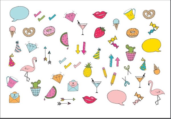 Маленькие наклейки для ежедневника